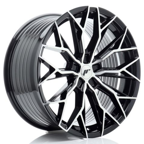 Japan Racing Wheels<br>JR49 Gloss Black Machined (20x9)