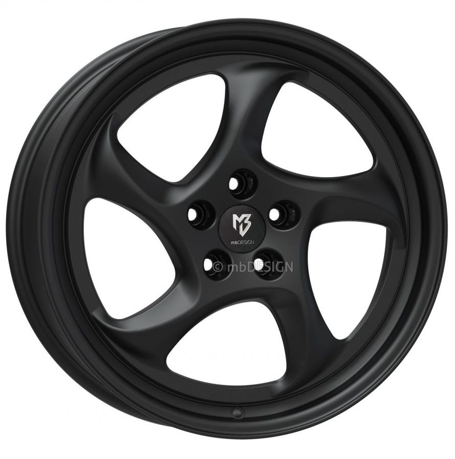 mbDESIGN<br>TURBO - Schwarz stumpfmatt (19x9.5)