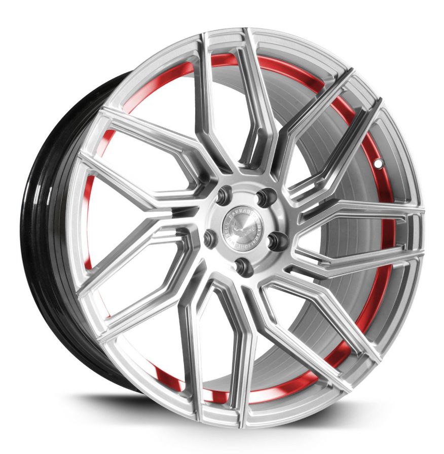 Barracuda<br>Dragoon - Higloss Silver Trimline Red (19x9)