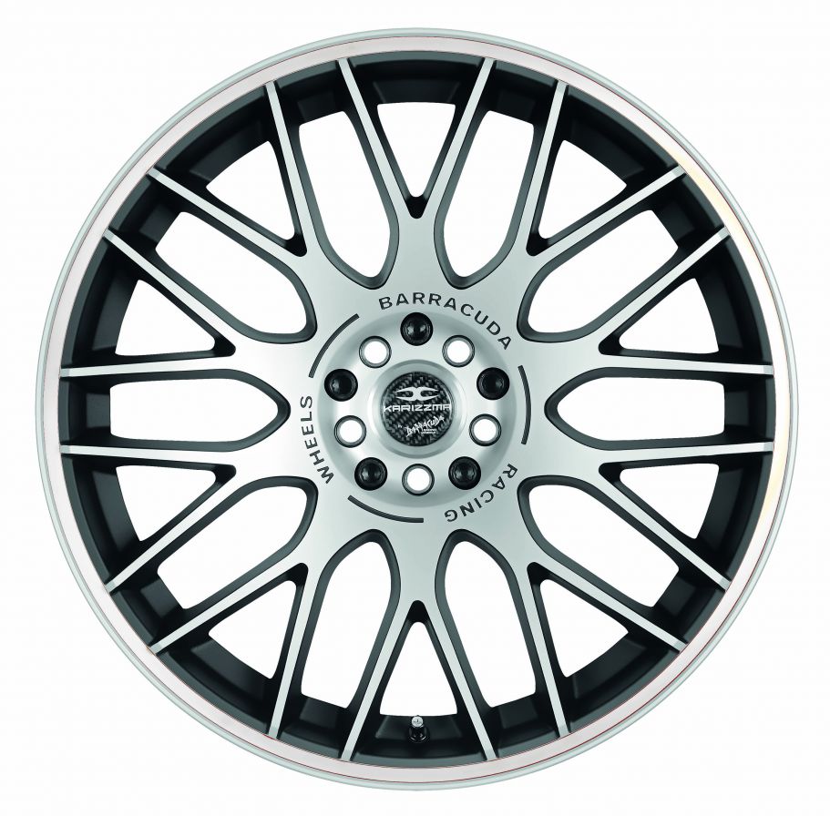 Barracuda<br>Karizzma - Matt Black Polished Color Trim Weiss (19x8.5)