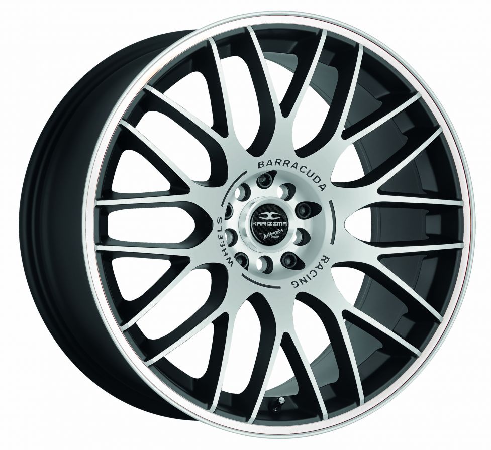 Barracuda<br>Karizzma - Matt Black Polished Color Trim Weiss (17x7.5)