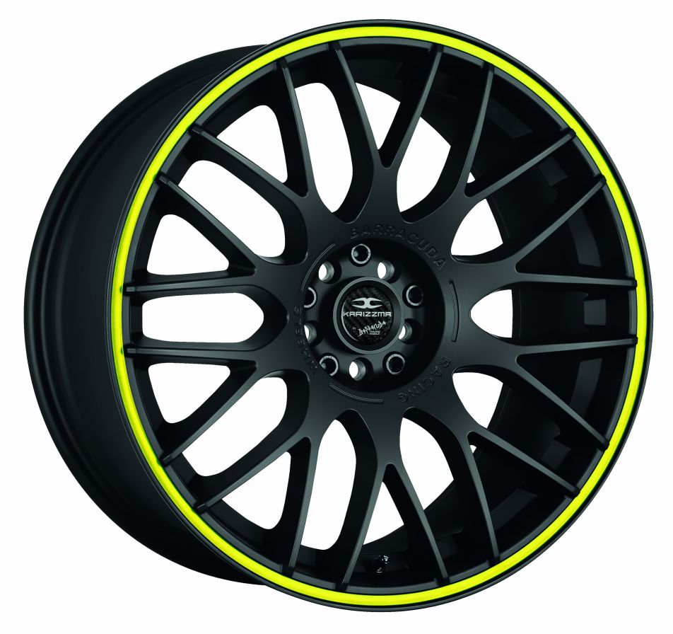 Barracuda<br>Karizzma - Matt Black Puresports Color Trim Gelb (20x10.5)