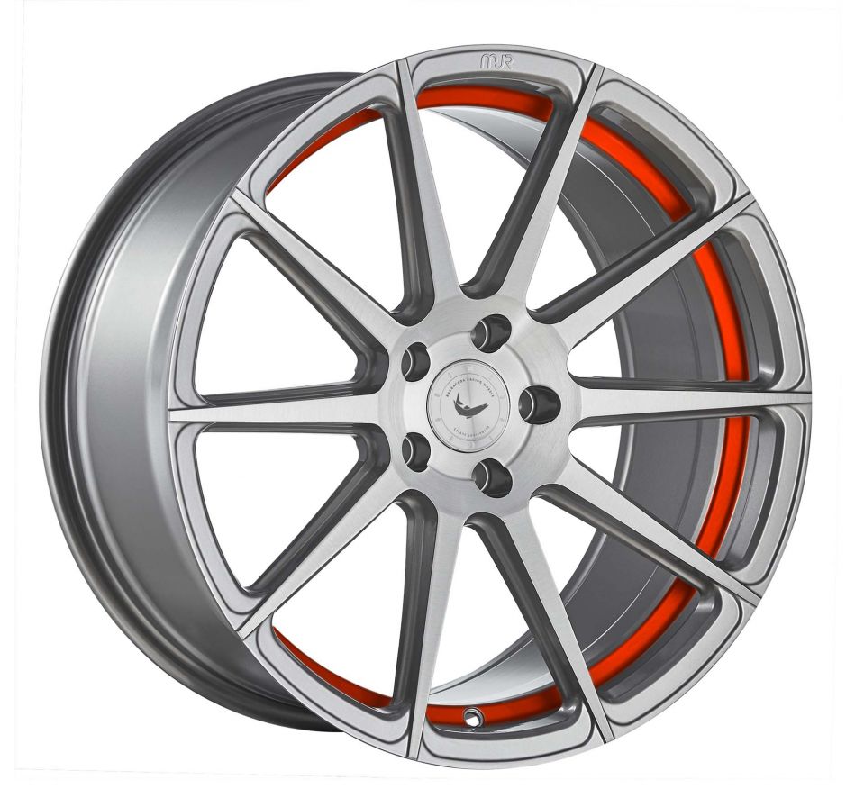 Barracuda<br>Project 2.0 - Silver Brushed Trimline Red (20x9)