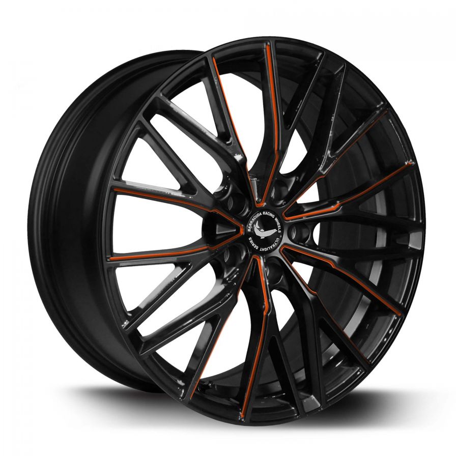 Barracuda<br>Project 3.0 - Gloss Black Flashorange (18x8.5)