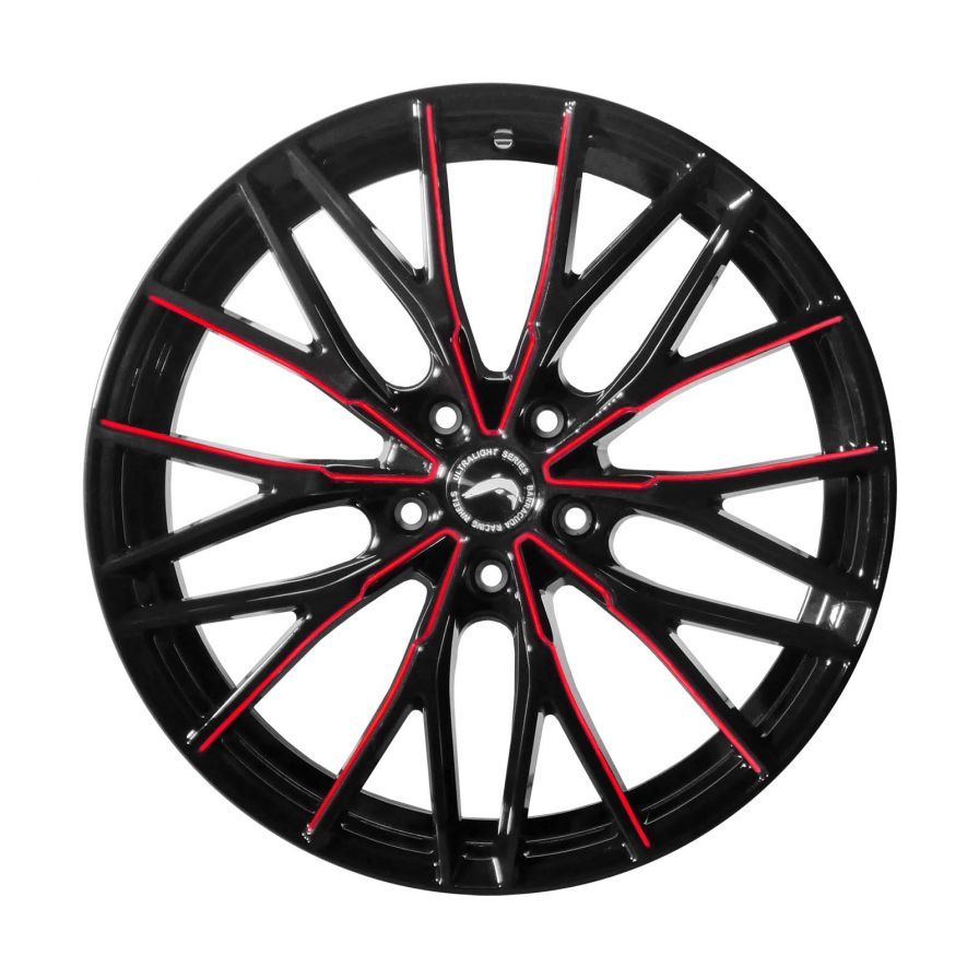 Barracuda<br>Project 3.0 - Gloss Black Flashred (20x10)