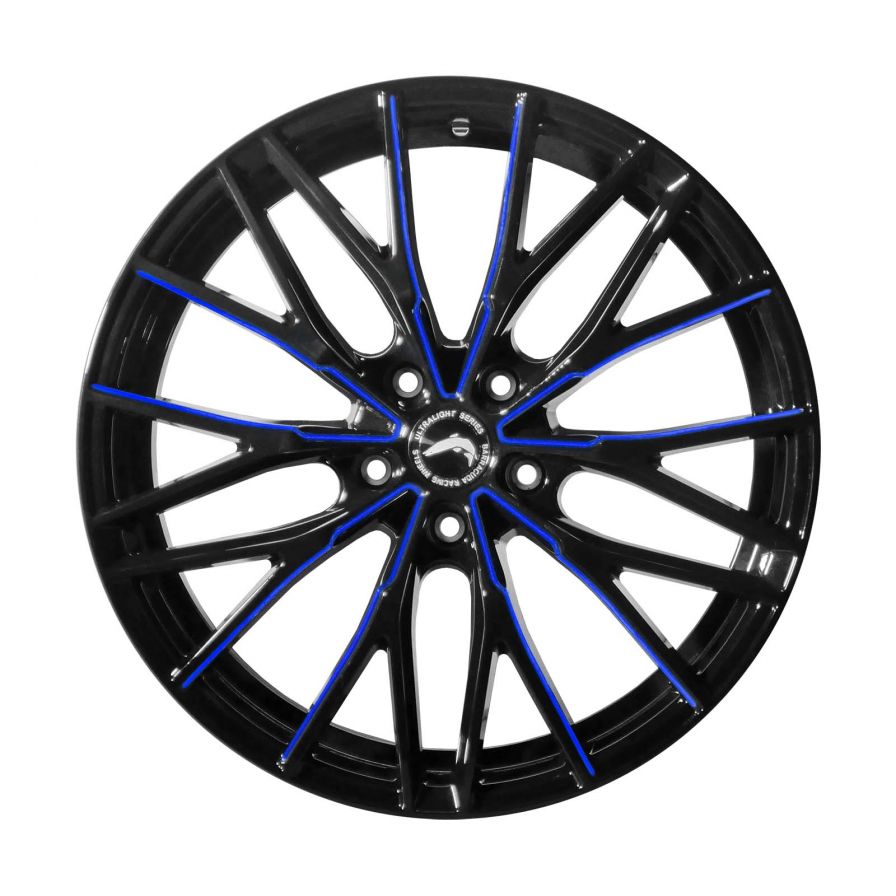 Barracuda<br>Project 3.0 - Gloss Black Flashblue (19x8.5)