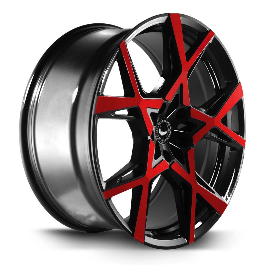 Barracuda<br>Project X - Gloss Black Flashred (22x10)