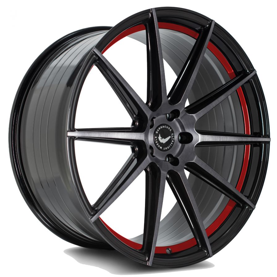Barracuda<br>Project 2.0 - Higloss Black Brushed Trimline Red (21x10.5)
