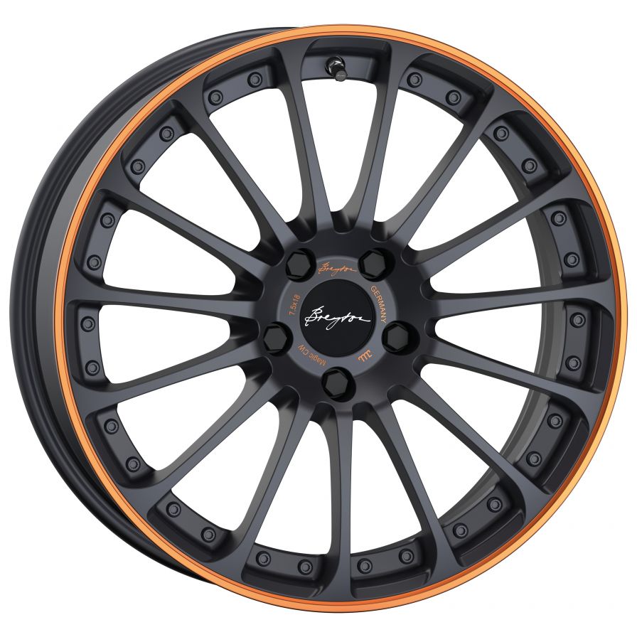 Breyton<br>Magic CW - Matt Grey mit Orange Anodized Lip (18x7.5)
