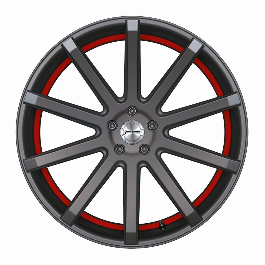 Corspeed<br>DeVille - Gunmetal Trimline Rot (19x9.5)