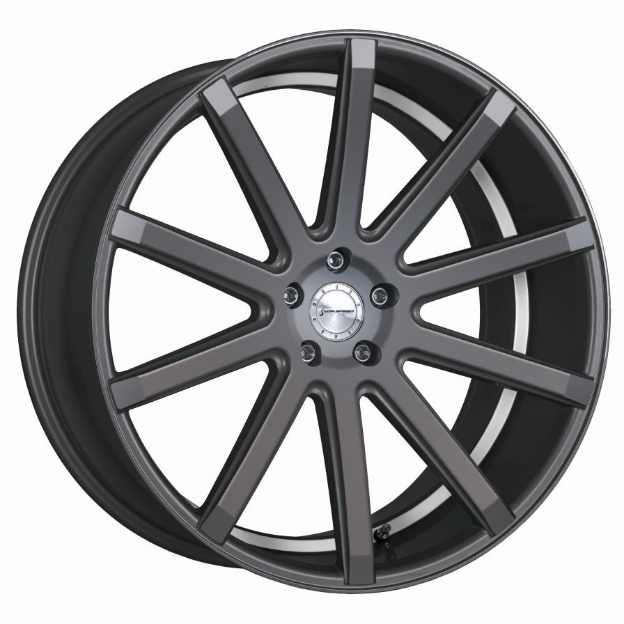 Corspeed<br>DeVille - Gunmetal Trimline Weiss (20x9)