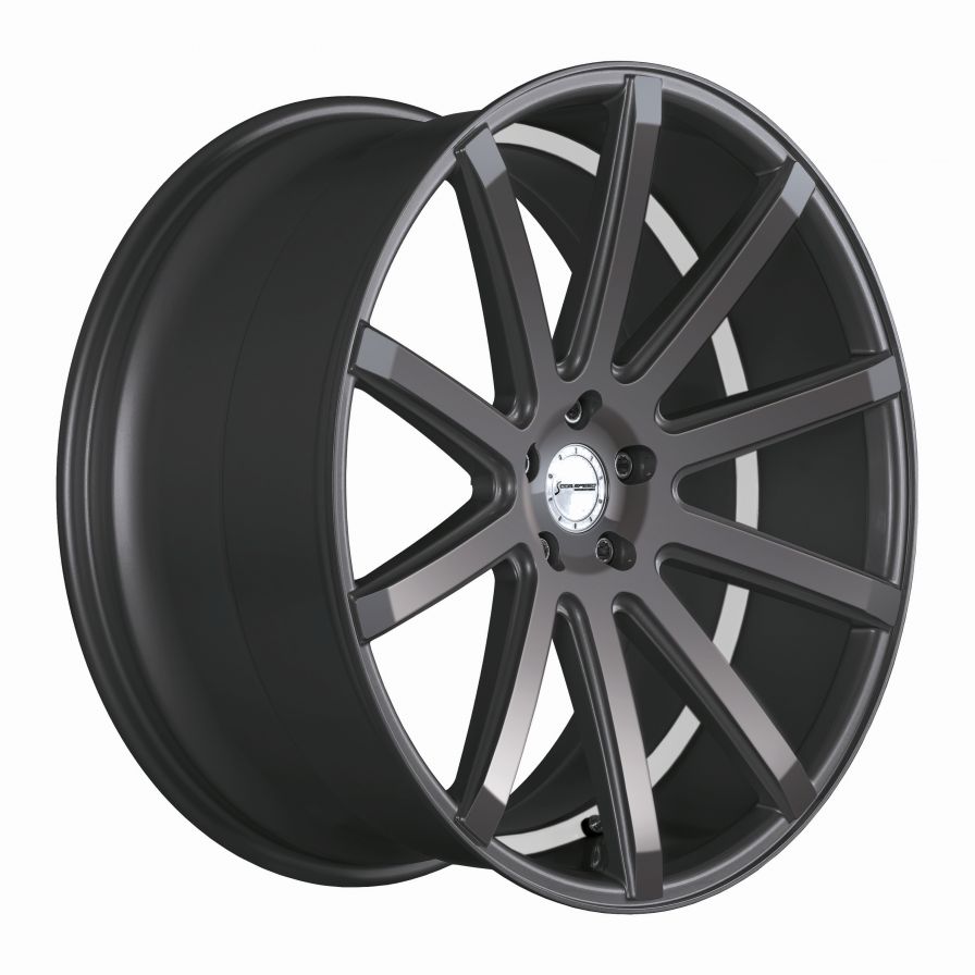 Corspeed<br>DeVille - Gunmetal Trimline Weiss (20x9)