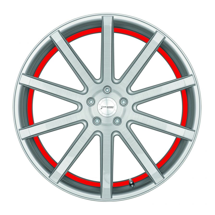 Corspeed<br>DeVille - Silver Brushed Trimline Rot (22x10.5)