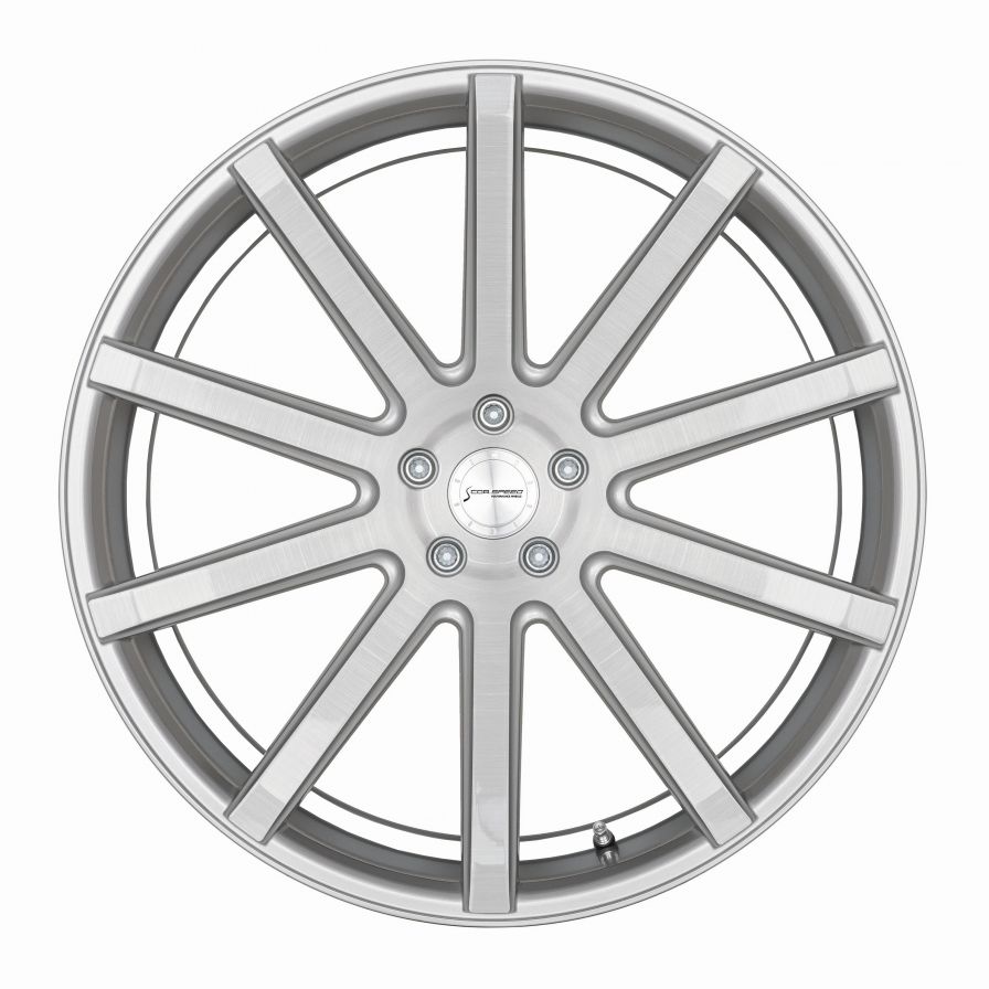 Corspeed<br>DeVille - Silver Brushed Trimline Weiss (19x9.5)