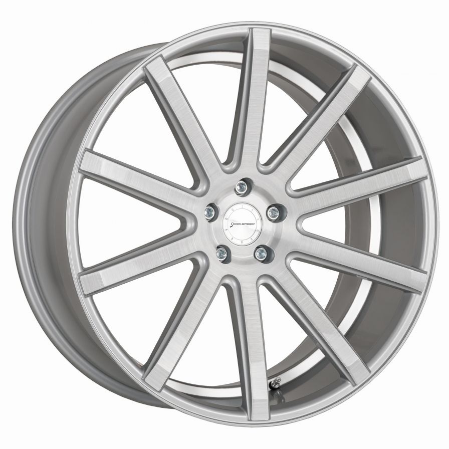 Corspeed<br>DeVille - Silver Brushed Trimline Weiss (20x9)