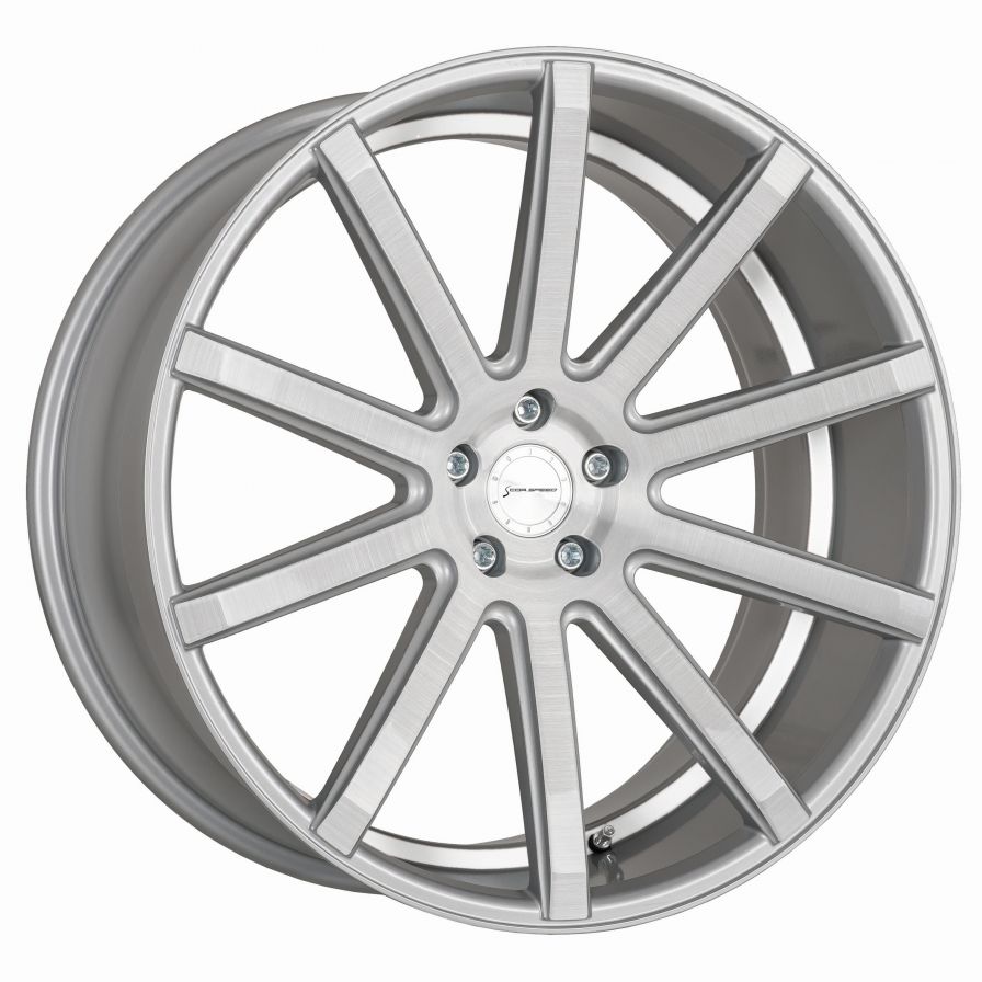 Corspeed<br>DeVille - Silver Brushed Trimline Weiss (21x9)