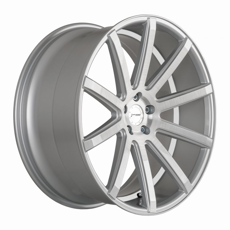 Corspeed<br>DeVille - Silver Brushed Trimline Weiss (21x9)