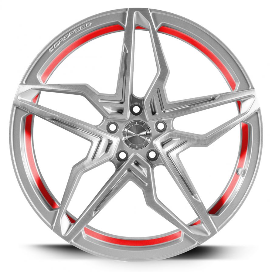 Corspeed<br>Kharma - Silver Brushed Timeline Rot (20x10)