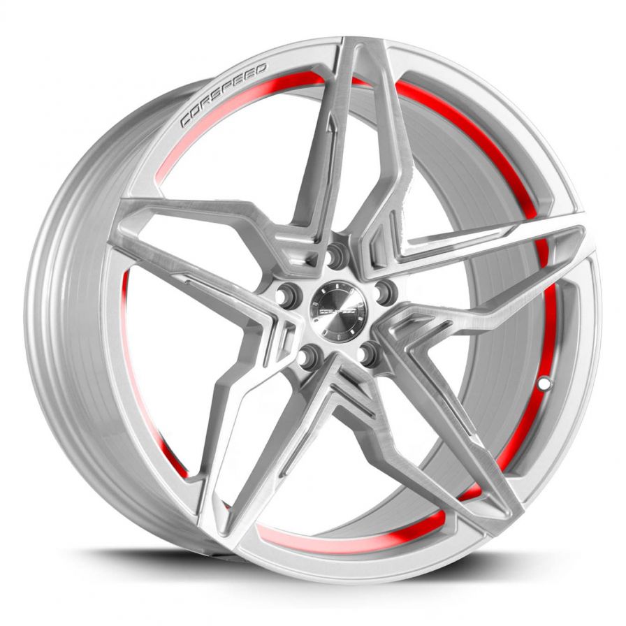 Corspeed<br>Kharma - Silver Brushed Timeline Rot (20x10)