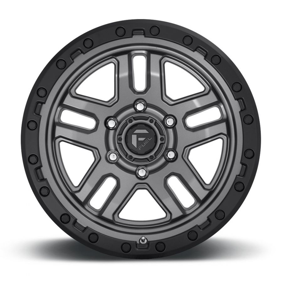 Fuel Wheels<br>Ammo Matte Gunmetal Black Lip (18x9)