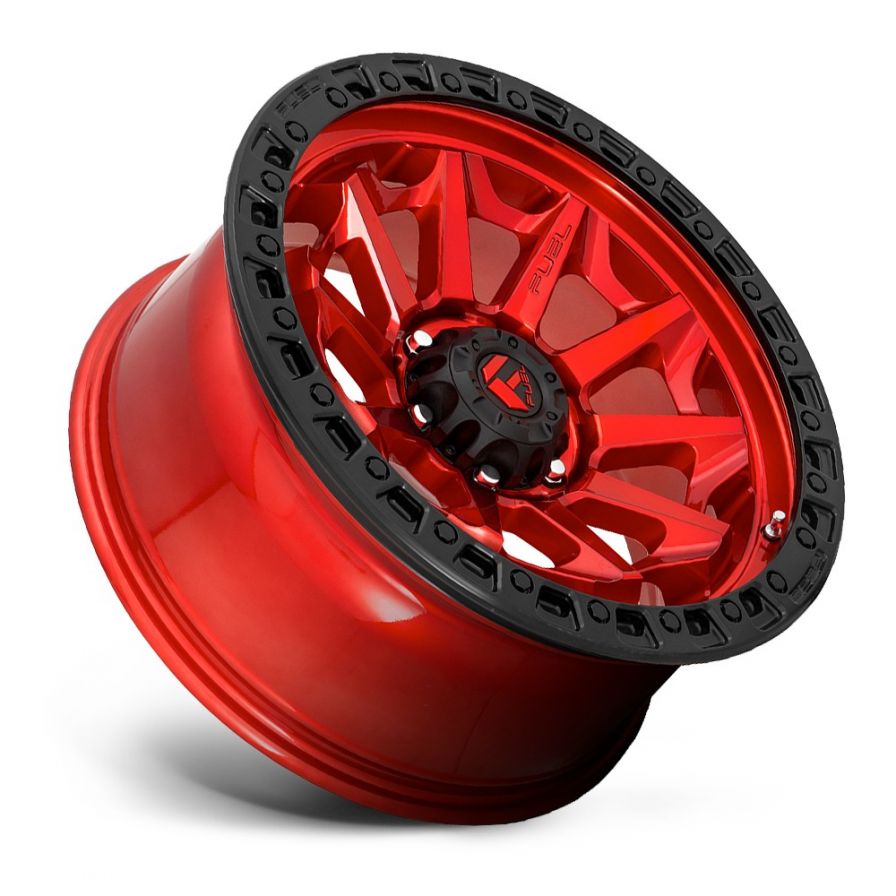 Fuel Wheels<br>Covert Candy Red Black Lip (18x9)