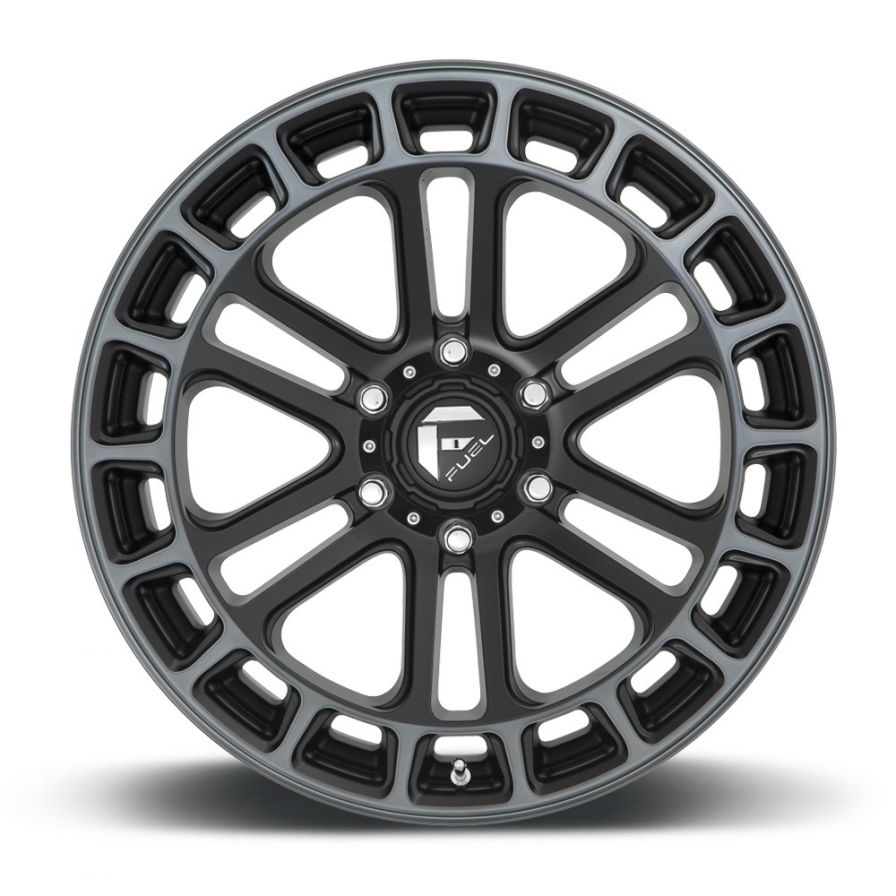 Fuel Wheels<br>Heater Matte Black Machined (20x10)