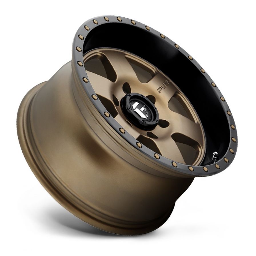 Fuel Wheels<br>Podium Matte Bronze Black Lip (17x9)