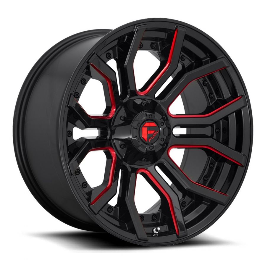 Fuel Wheels<br>Rage Black Milled Red Coat (20x9)