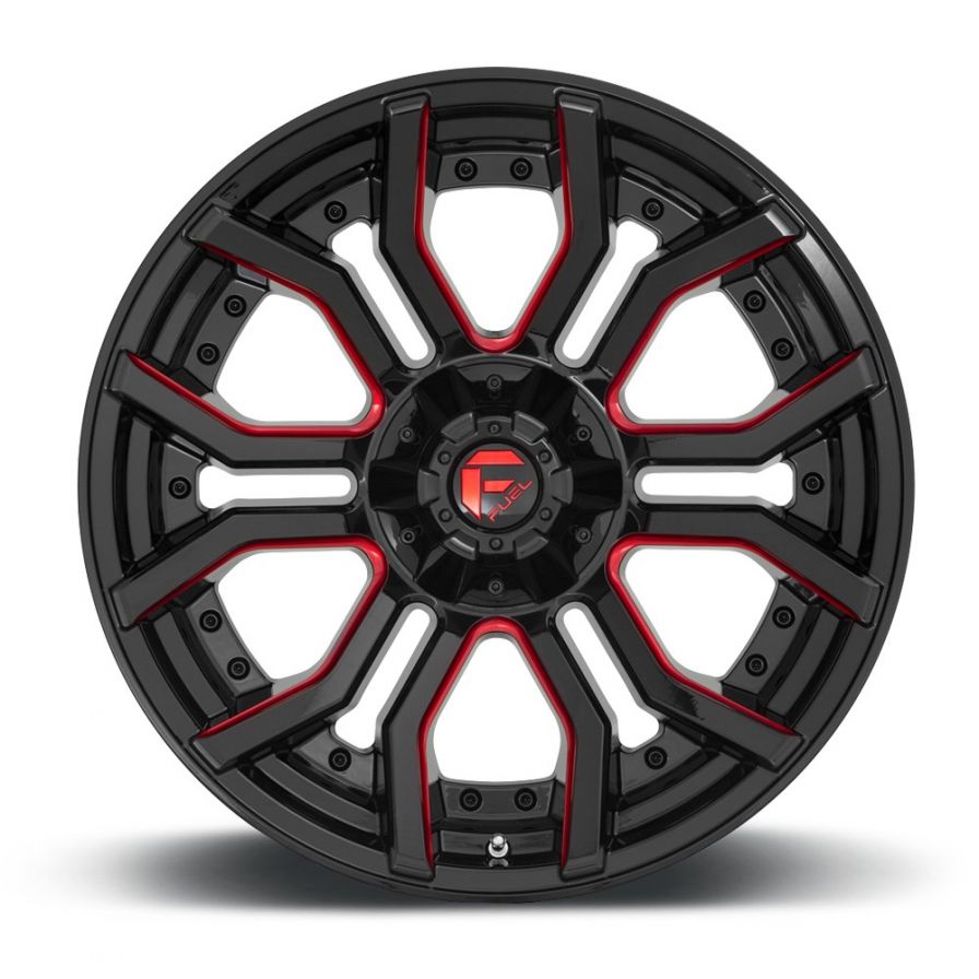 Fuel Wheels<br>Rage Black Milled Red Coat (20x9)