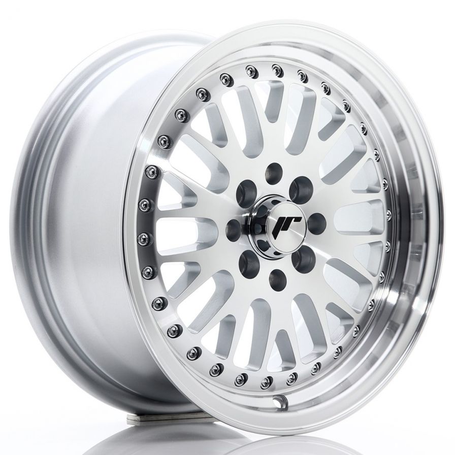 Japan Racing Wheels<br>JR10 Machined Silver (15″)