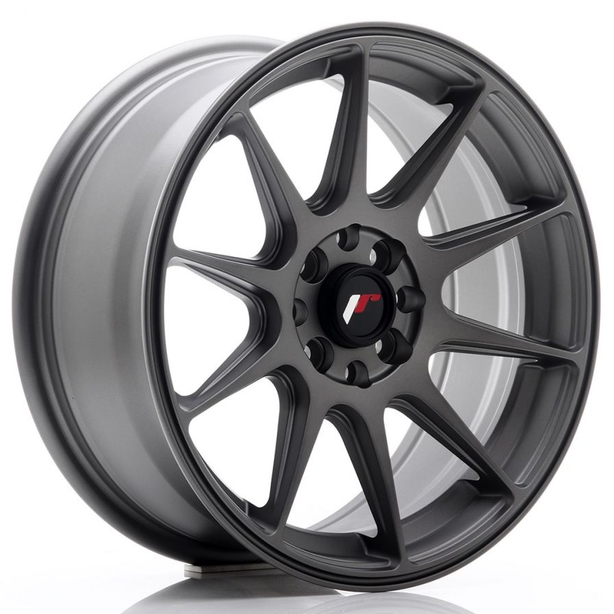 Japan Racing Wheels<br>JR11 Matt Gun Metal (16″)