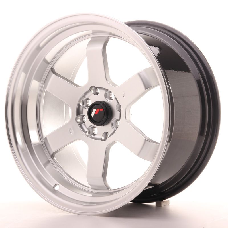 Japan Racing Wheels<br>JR12 Hyper Silver Polished Lip (17″)