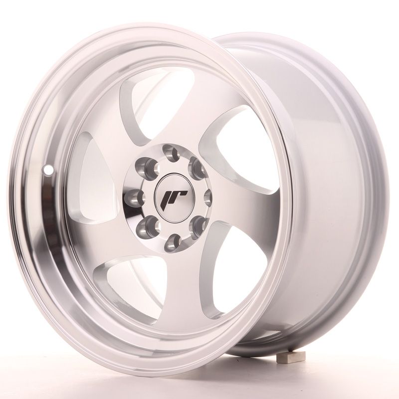 Japan Racing Wheels<br>JR15 Machined Silver (15″)
