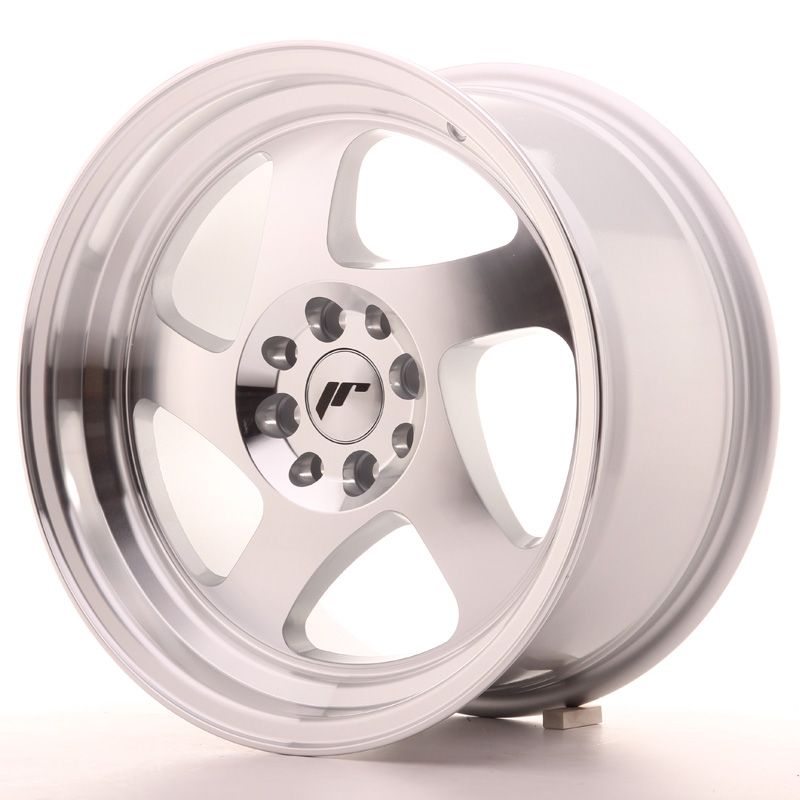 Japan Racing Wheels<br>JR15 Machined Silver (16″)