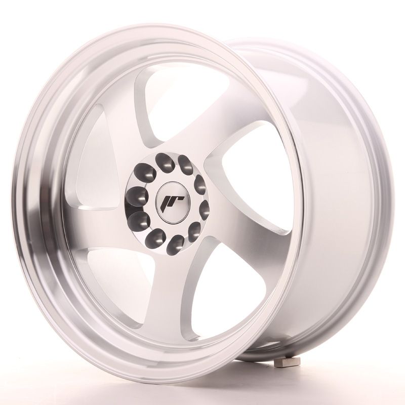 Japan Racing Wheels<br>JR15 Machined Silver (18x9.5)