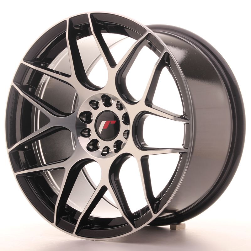 Japan Racing Wheels<br>JR18 Black Machined (18x9.5)