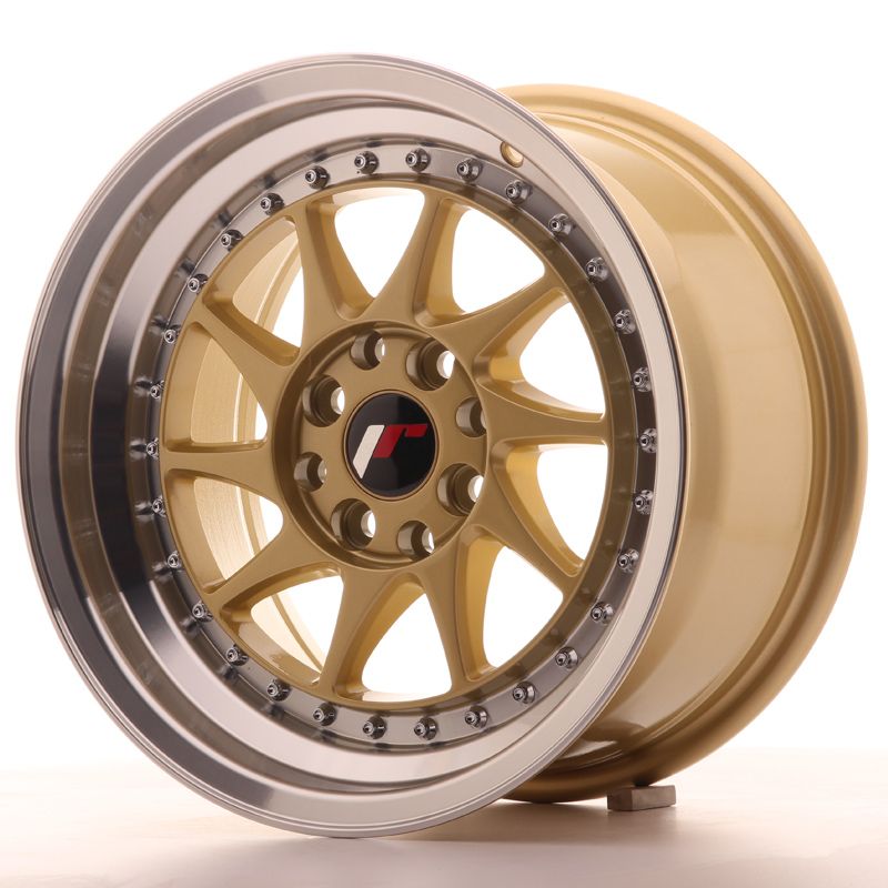 Japan Racing Wheels<br>JR26 Gold (15x8)