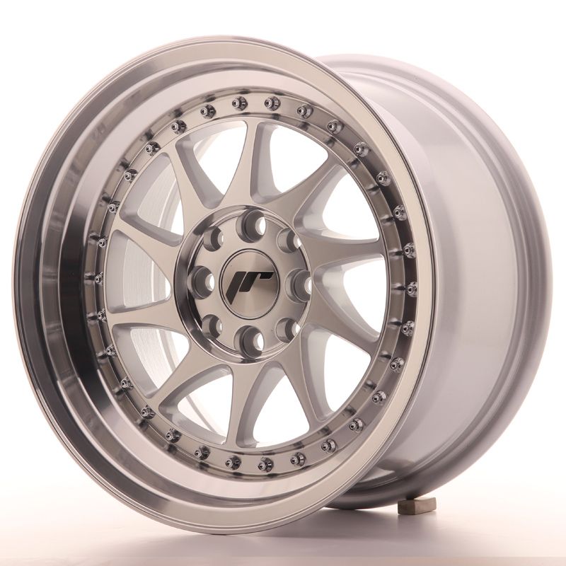 Japan Racing Wheels<br>JR26 Machined Silver (15x8)