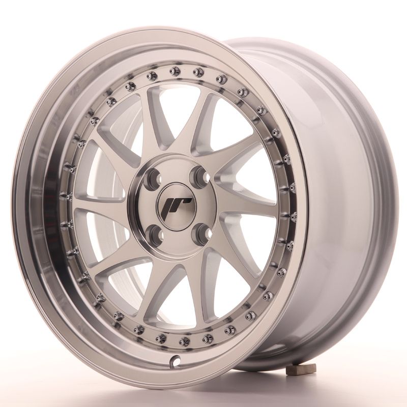 Japan Racing Wheels<br>JR26 Machined Silver (16x8)