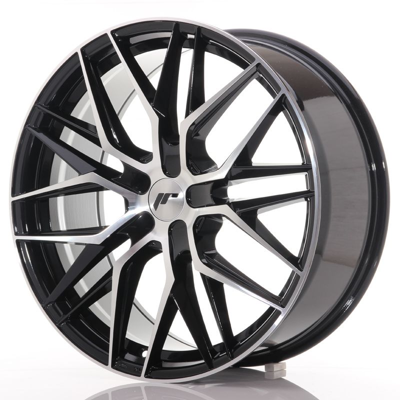 Japan Racing Wheels<br>JR28 Glossy Black Machined (21x9)