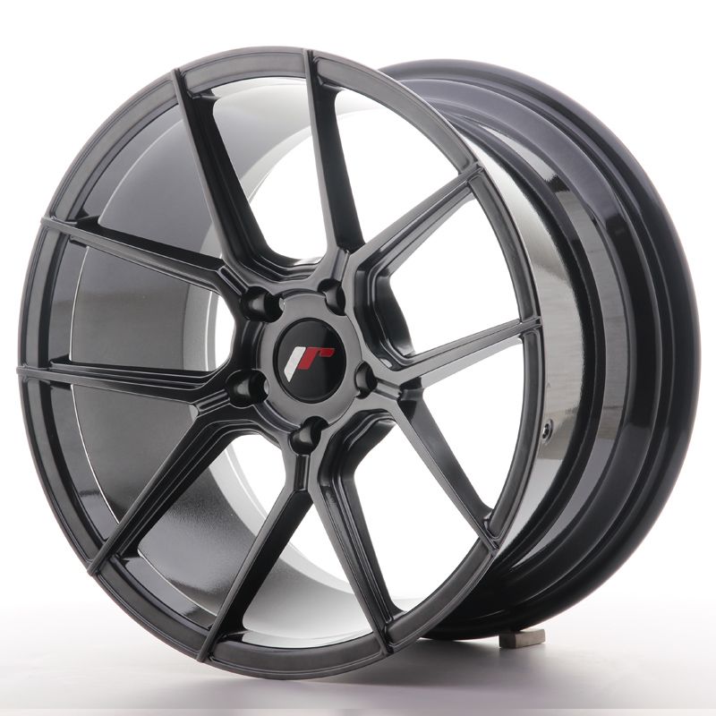 Japan Racing Wheels - JR-30 Hyper Black (18x9.5 inch)