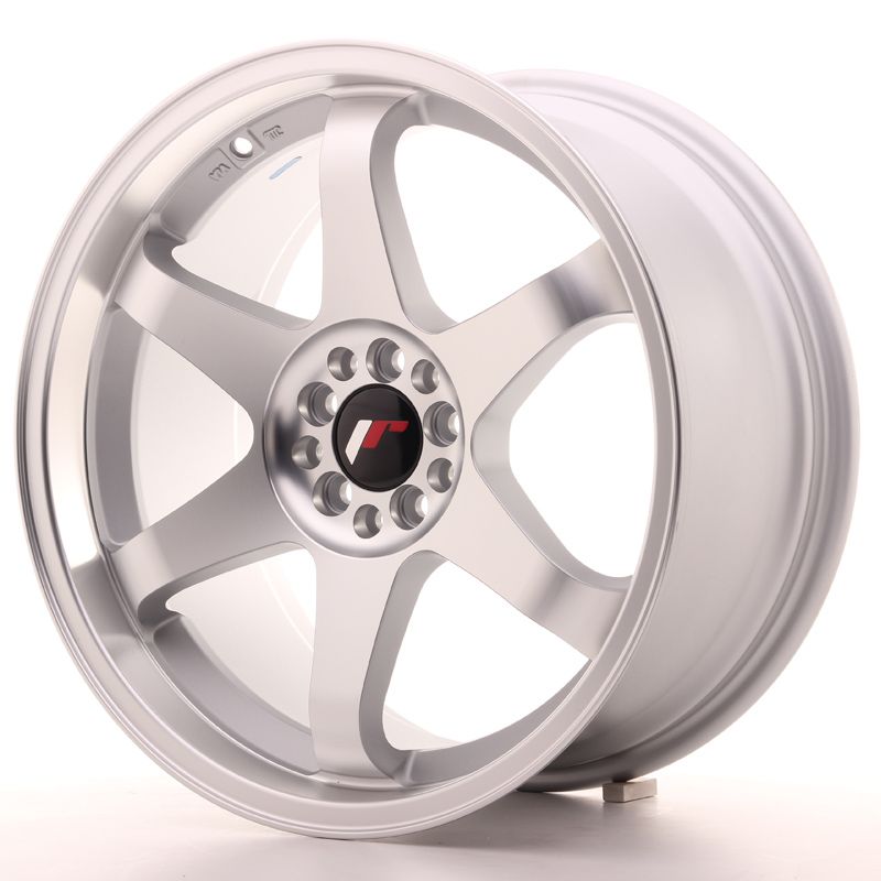 Japan Racing Wheels<br>JR3 Matt Silver Machined (18x9)