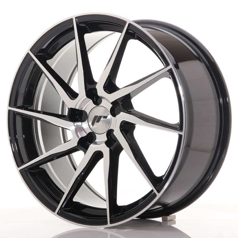 Japan Racing Wheels<br>JR36 Black Machined (19x8.5)