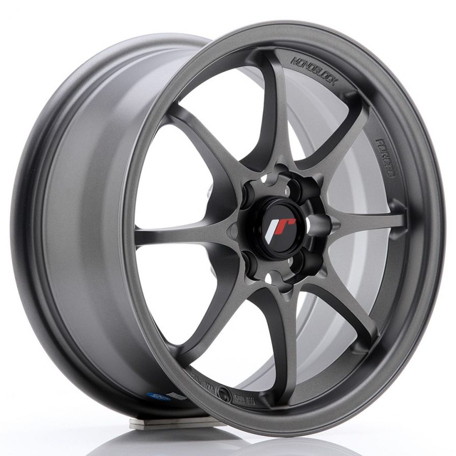 Japan Racing Wheels<br>JR5 Flat Gun Metal (15″)