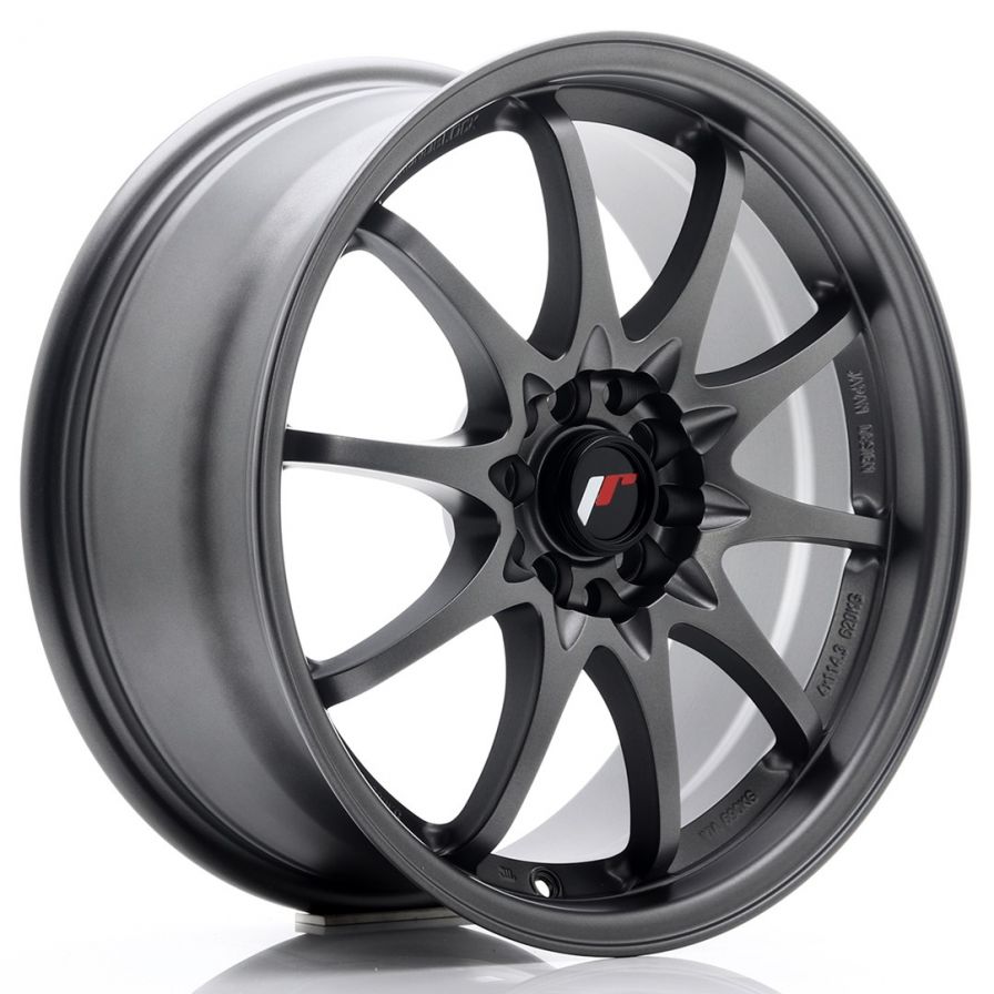 Japan Racing Wheels<br>JR5 Matt Gun Metal (17x7.5)