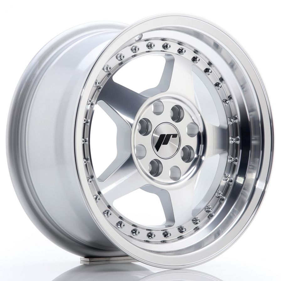 Japan Racing Wheels<br>JR6 Silver Machined (15″)