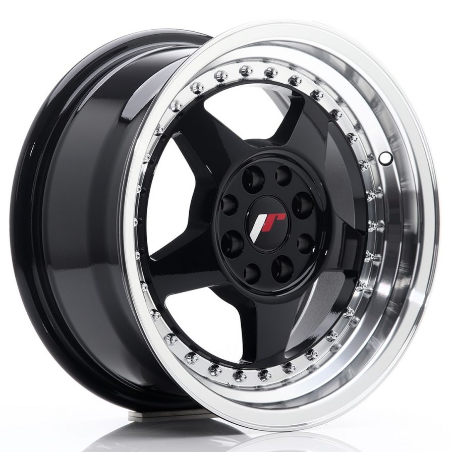 Japan Racing Wheels<br>JR6 Glossy Black (15″)