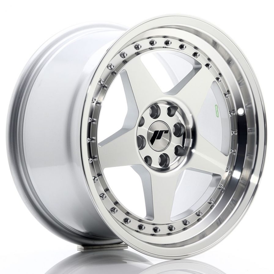 Japan Racing Wheels<br>JR6 Silver Machined (17x9)
