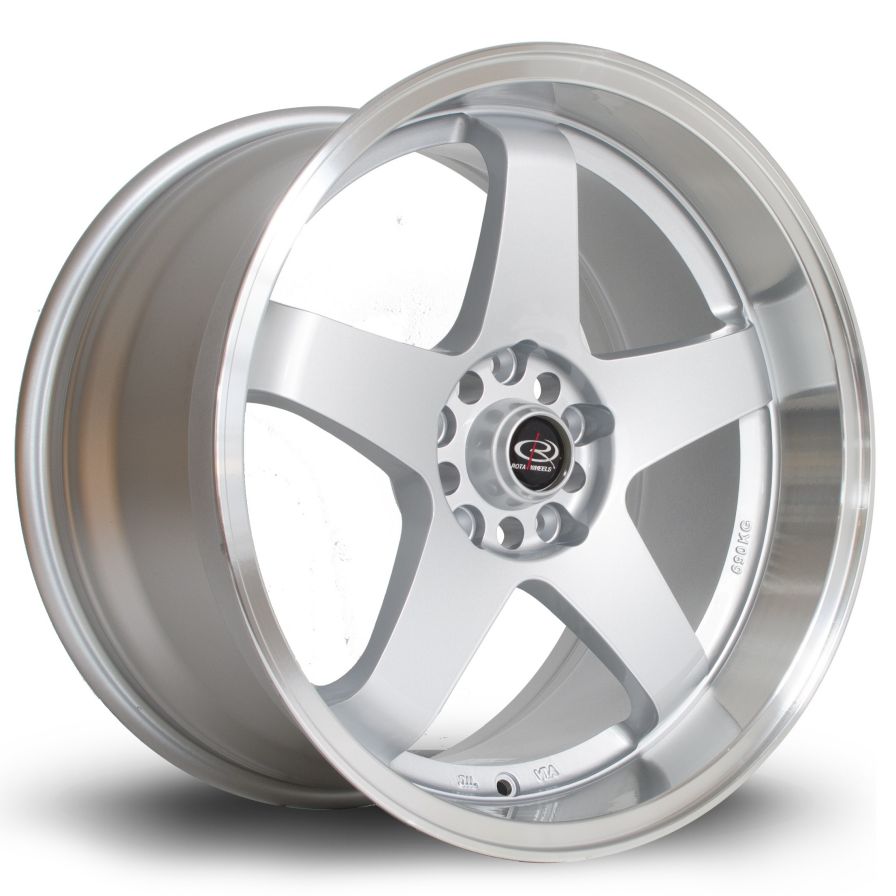 Rota Wheels<br>GTR-D Royal Silver (18″)