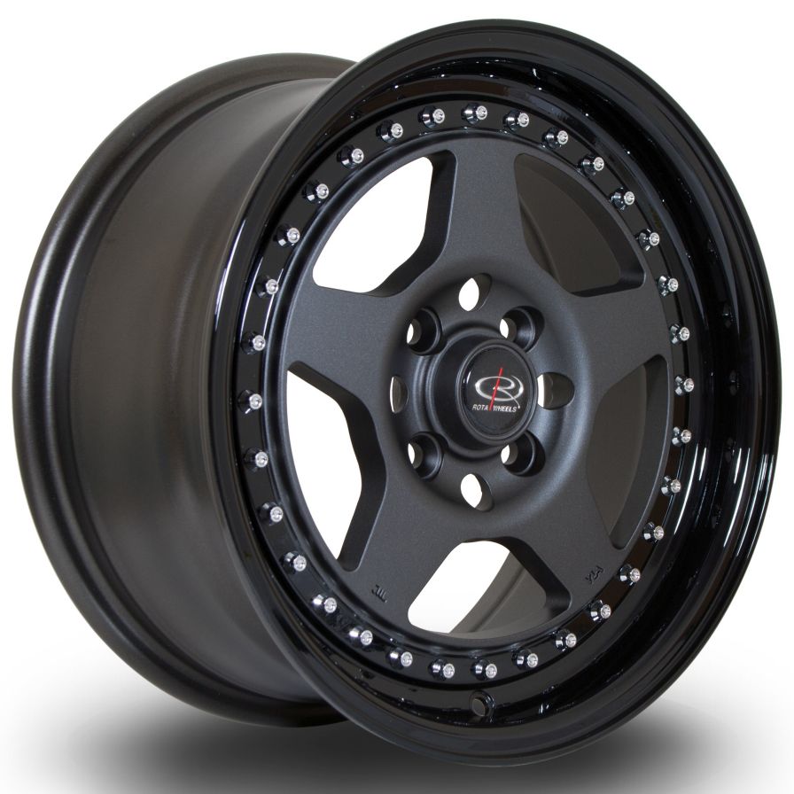 Rota Wheels<br>Kyusha Flat Gloss Black (15″)